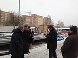Фото: Встреча с застройщиком общеобразовательной школы в г. п. Лесной городок и главой поселения 19 декабря 2014 года.