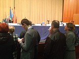 Фото: Встреча с жителями по вопросу УК «Трансинжстрой» и «Дом Сервис» 01 октября 2015 года