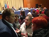 Фото: Встреча с жителями по вопросу УК «Трансинжстрой» и «Дом Сервис» 01 октября 2015 года