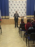 Урок мужества в Одинцовской гимназии №7, консультант-эксперт Общественной палаты Одинцовского района Михаил Декань
