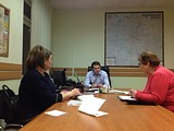 Встреча с заместителем директора Одинцовского ПАТП Александром Взятышевым членов Комиссии по здравоохранению и социальной политике Общественной палаты Одинцовского района