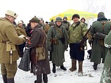 реконструкция боя в поселке Сосновка