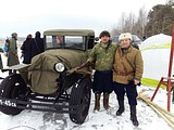реконструкция боя в поселке Сосновка