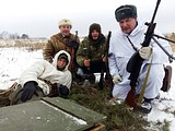 реконструкция боя в поселке Сосновка