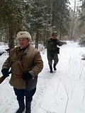 реконструкция боя в поселке Сосновка