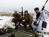 реконструкция боя в поселке Сосновка