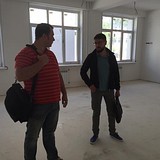 Инспекция строящейся школы в Лесном городке