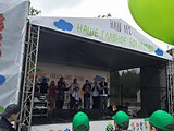 Посадка деревьев в спортивном парке отдыха имени Героя России Ларисы Лазутиной