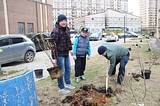 Субботник в ЖК «Гусарская баллада»