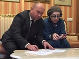 Народная артистка СССР Инна Чурикова подает документы в Общественную палату Одинцовского района третьего созыва