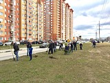 Субботник в ЖК «Гусарская баллада»