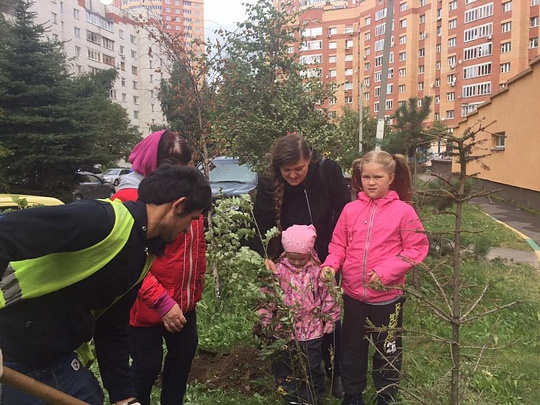 Светлана Налепова вместе с дочками, Экологическая акция «Наш лес. Посади свое дерево»