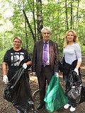 Субботник в Подушкинском лесопарке