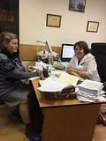 Встреча Надежды Котович с заместителем главврача КБ №123 Ольгой Саликовой