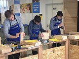 Мастер-класс по изготовлению скворечников в Старогородковской школе «Надежда»