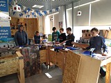 Воспитанники школы «Гармония» учатся столярному мастерству